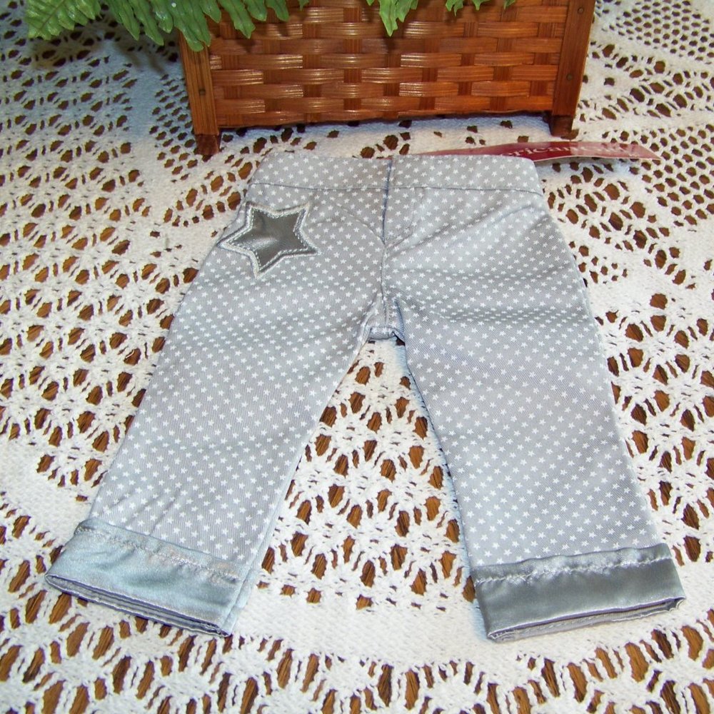 AMERICAN GIRL Cuffed Dot Jeggings For 18" Dolls NIP Great Gift Idea!